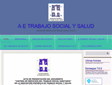 Tablet Screenshot of aetrabajosocialysalud.es