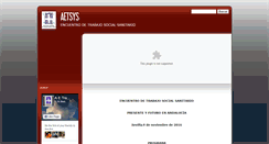 Desktop Screenshot of aetrabajosocialysalud.com