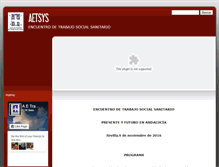 Tablet Screenshot of aetrabajosocialysalud.com